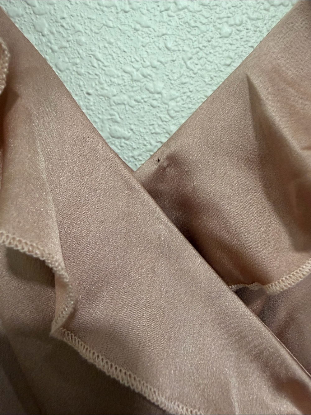 Show Me Your MUMU Samantha Ruffle Wrap Maxi Dress - Champagne Rose Gold - Picture 5 of 8